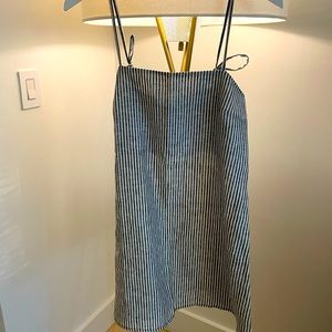 reformation linen aubree dress